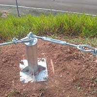 Linha de vida para trabalho em altura