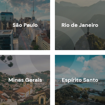 Regiões de atendimento São Paulo, Rio de Janeiro, Minas Gerais, Espírito Santo